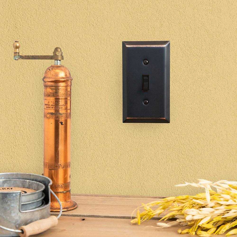 Amerelle 163TBR Traditional Wallplate, 1-Gang, Steel - Cheap Fitting