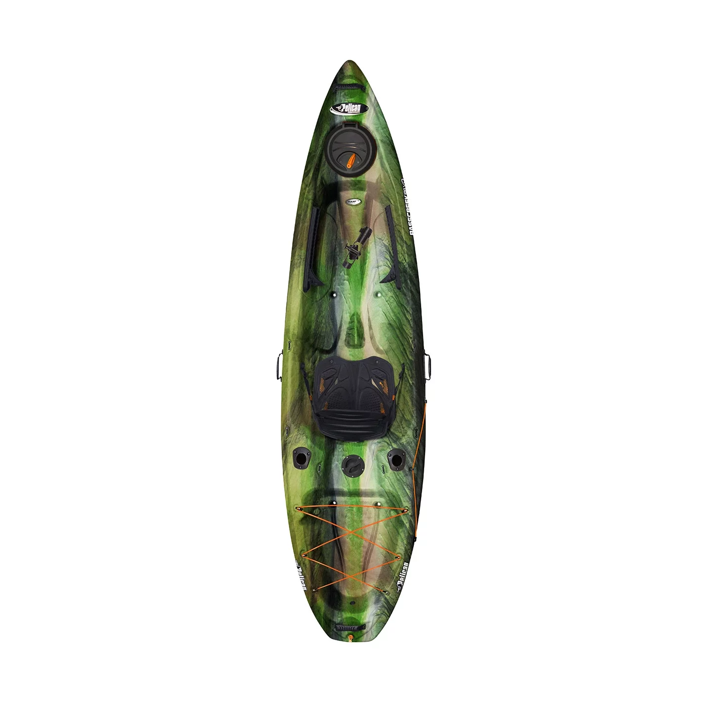 Pelican - BassCreek 100XP - Angler Fishing Kayak - 10 ft - Olive Camo - Cheap Fitting