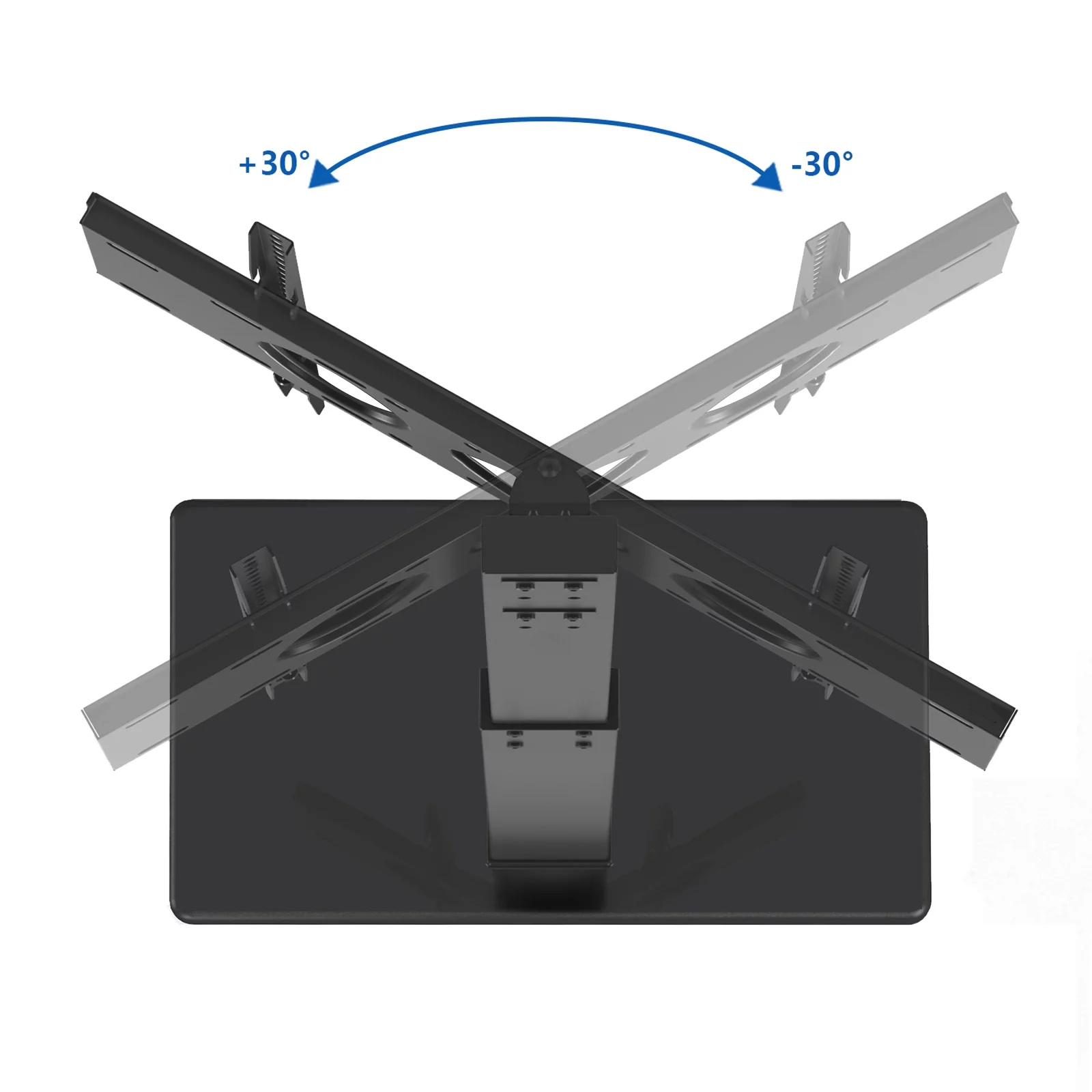 TAVR Modern Swivel Floor TV Stand Base for TVs up to 70 inch Black TV Mount - Cheap Fitting