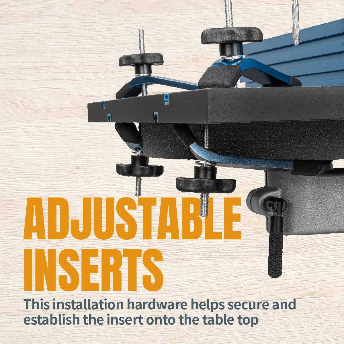 Powertec 71539 Drill Press Table 14-inch x 24-inch w/Complete Aluminum Multi T-Track Fence System Professional Woodworking Series - Cheap Fitting