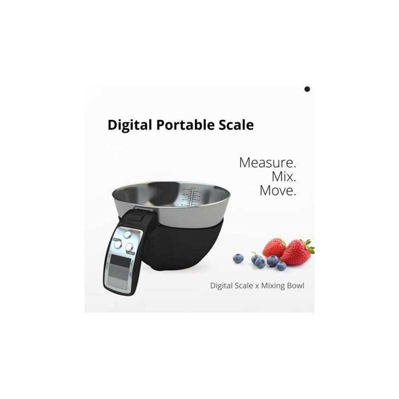 Fradel Digital Kitchen Food Scale With Bowl and Measuring Cup - Cheap Fitting