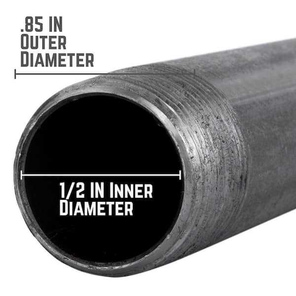 STZ Black Steel Nipple - Cheap Fitting