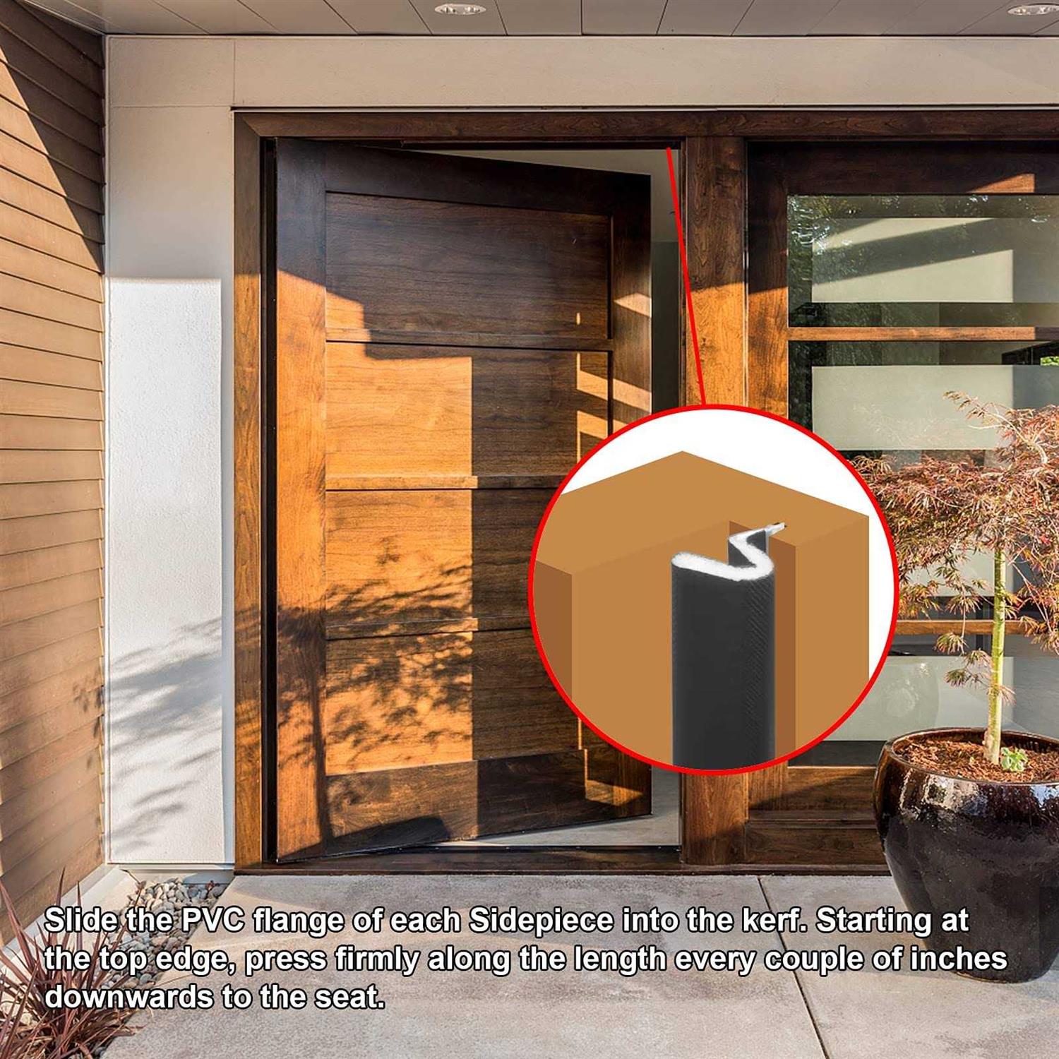 Door Weather Stripping & Seal Strip Kit for Attic Patio & More-Insulate Your Door Seal with Eco-Friendly PU Foam - Cheap Fitting