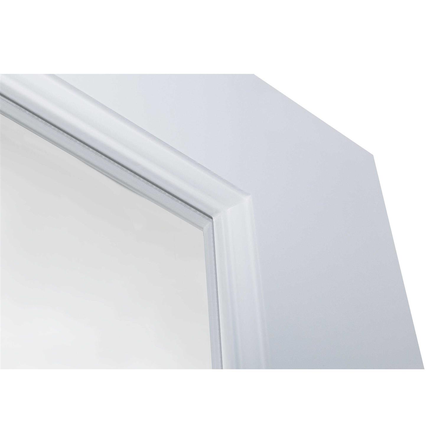 EightDoors 36-in x 80-in White Clear Glass Prefinished Pine Wood Interior French Door - Cheap Fitting