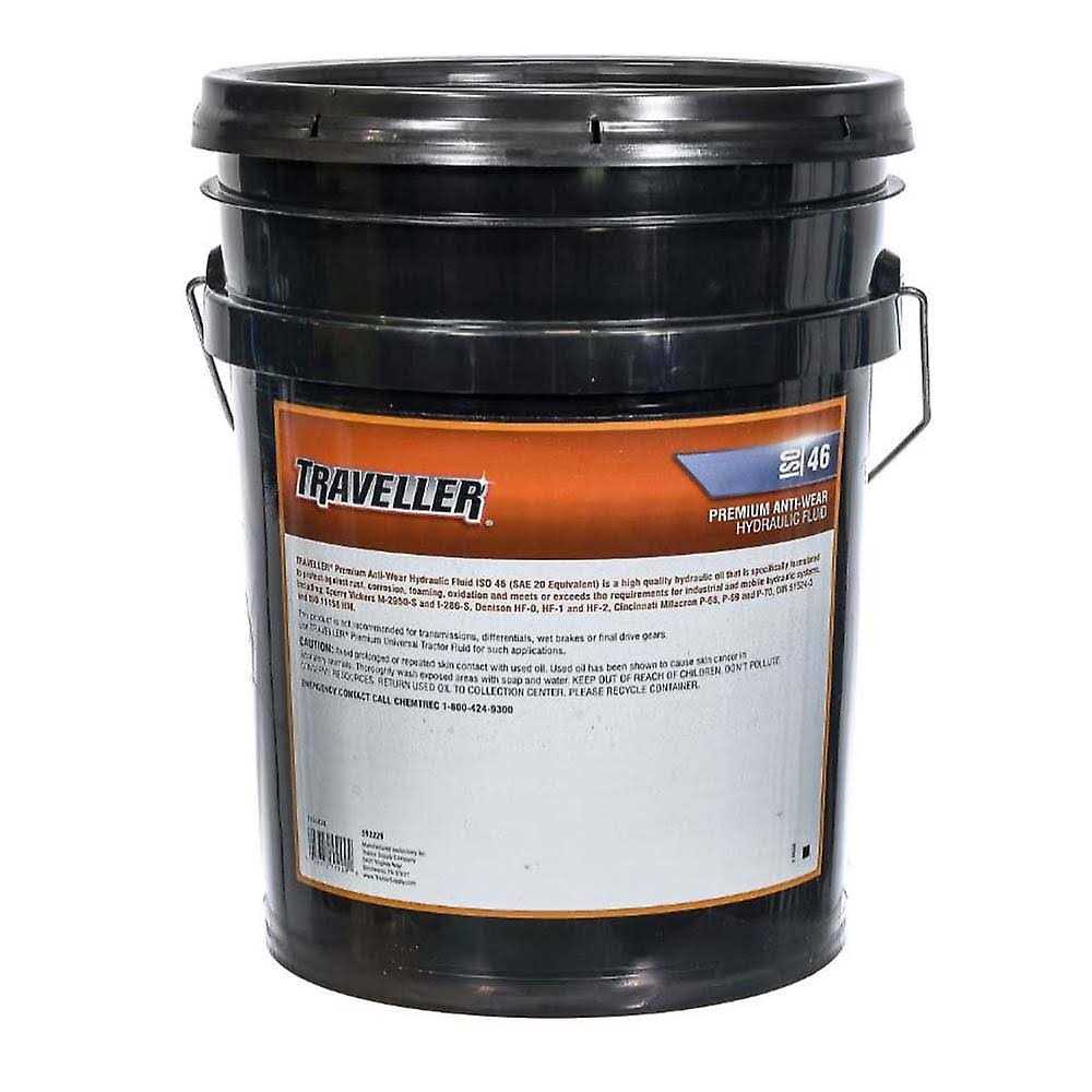 Traveller 5 gal. Premium Anti-Wear Hydraulic Oil - Cheap Fitting