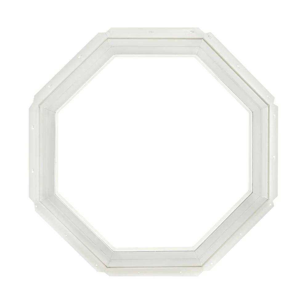 TAFCO WINDOWS 24 in. x 24 in. Fixed Octagon Geometric Vinyl Insulated Window - Cheap Fitting