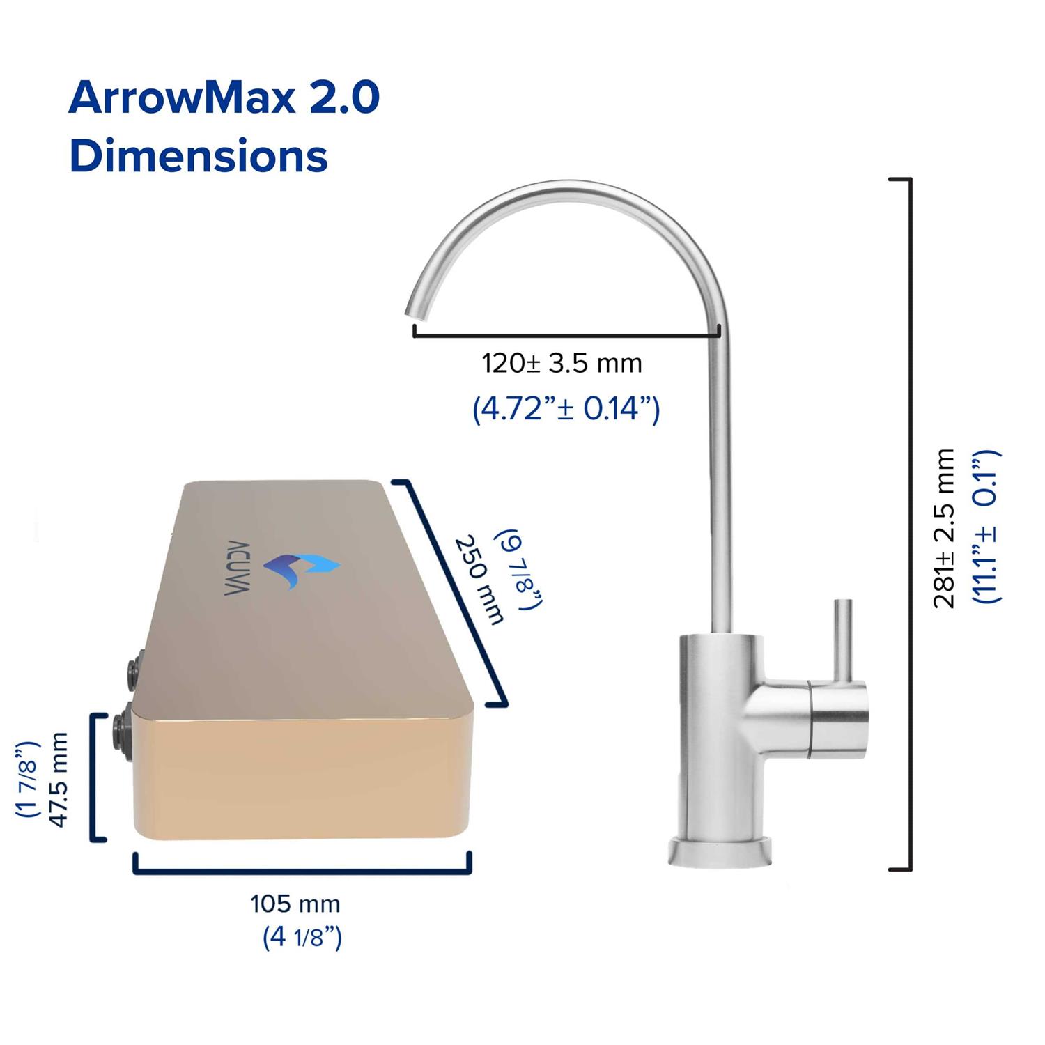 Acuva ArrowMax 2.0 UV-LED Water Purifier with Smart Faucet - Cheap Fitting