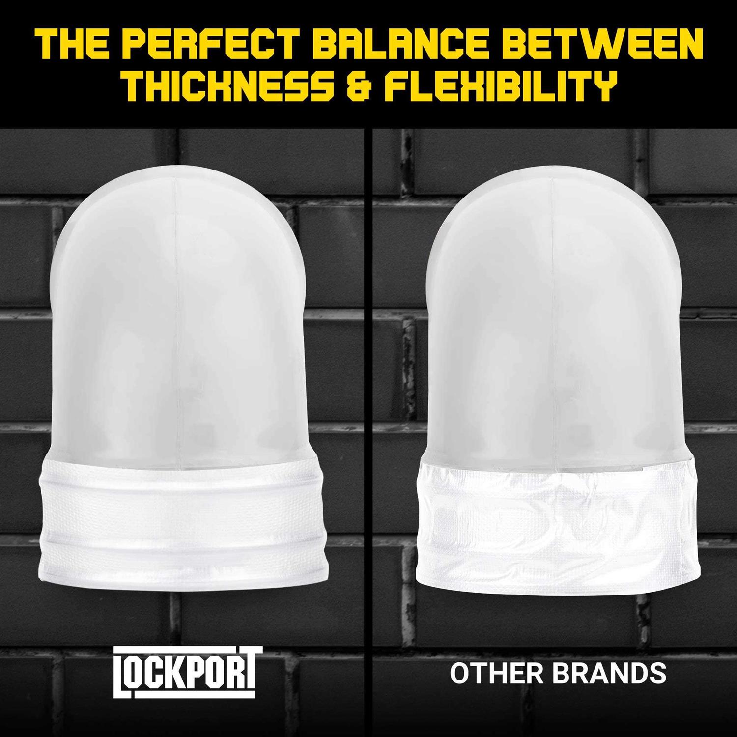 Lockport Duct Tape Heavy Duty 5 Roll Multi Pack Silver 90 Feet x 2 Inch - Cheap Fitting