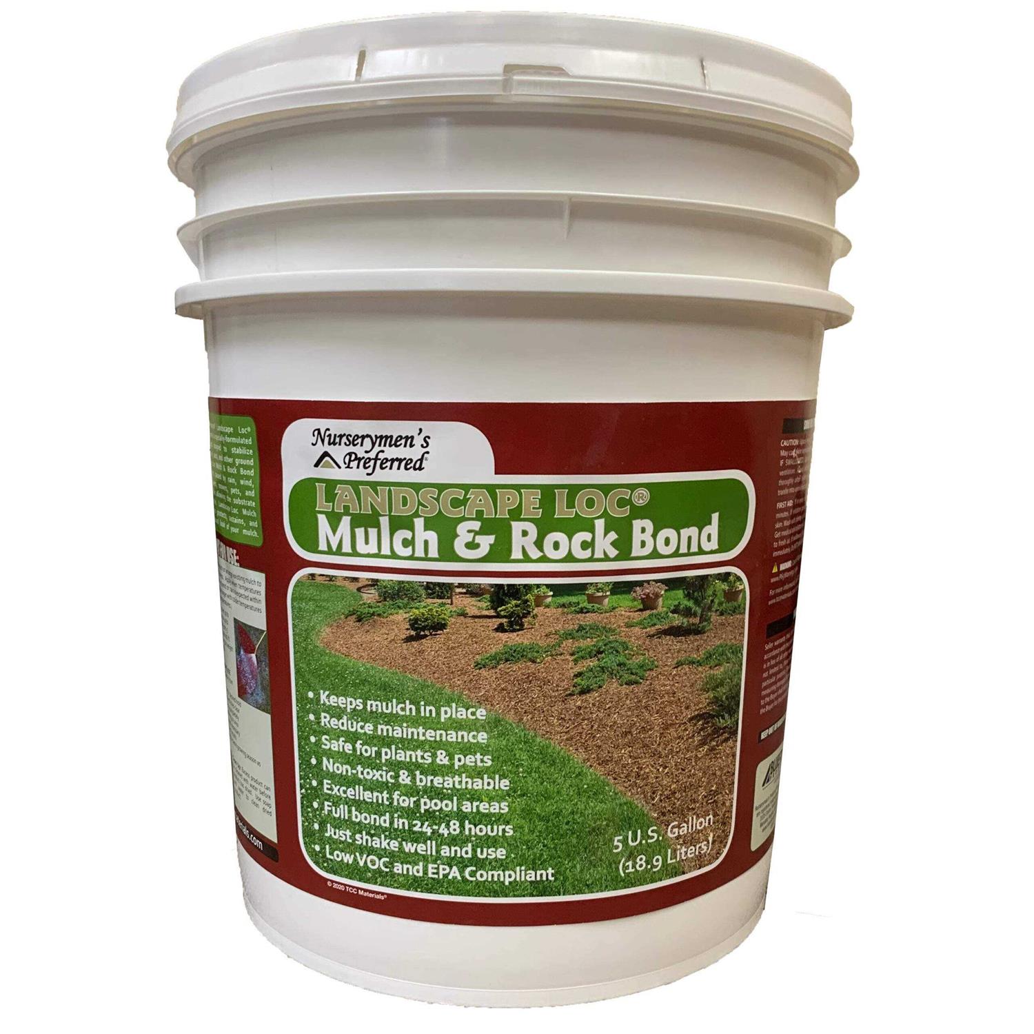 Landscape Loc Mulch & Rock Bond Landscaping Glue Locks Mulch Rock & Gravel in Place - Cheap Fitting