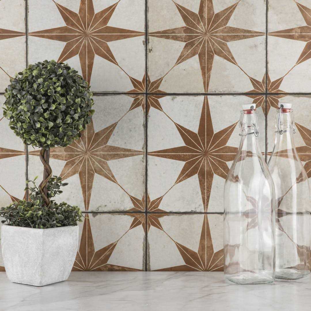 Merola Tile Kings 18 x 18 Ceramic Patterned Wall & Floor Tile - Cheap Fitting