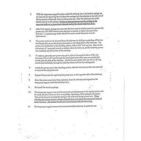 Louisville Ladder Attic Ladder Kit Power Arm Assy Left Hand - Cheap Fitting