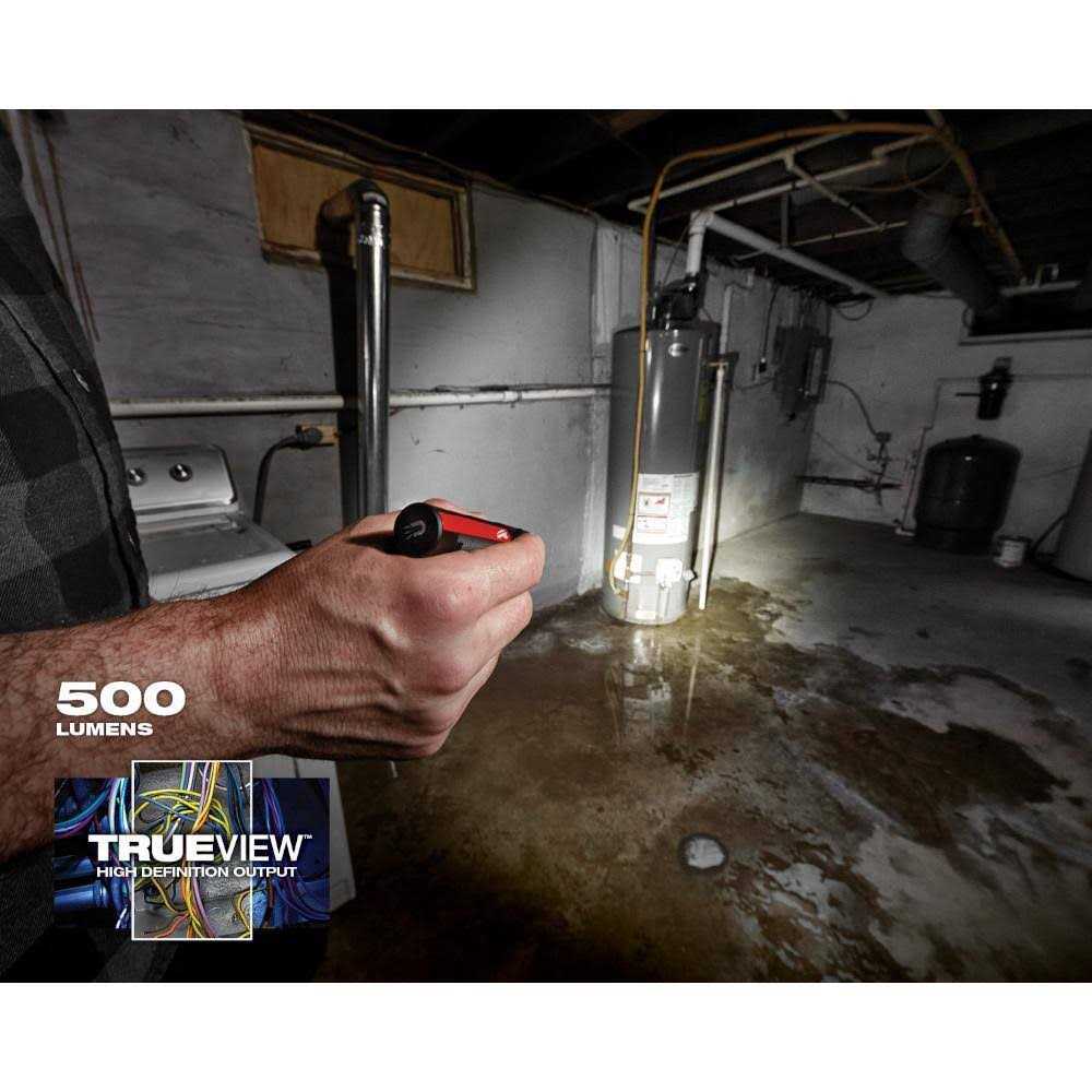 Milwaukee 2011R Everyday Carry Flashlight with Magnet Rechargeable 500L - Cheap Fitting