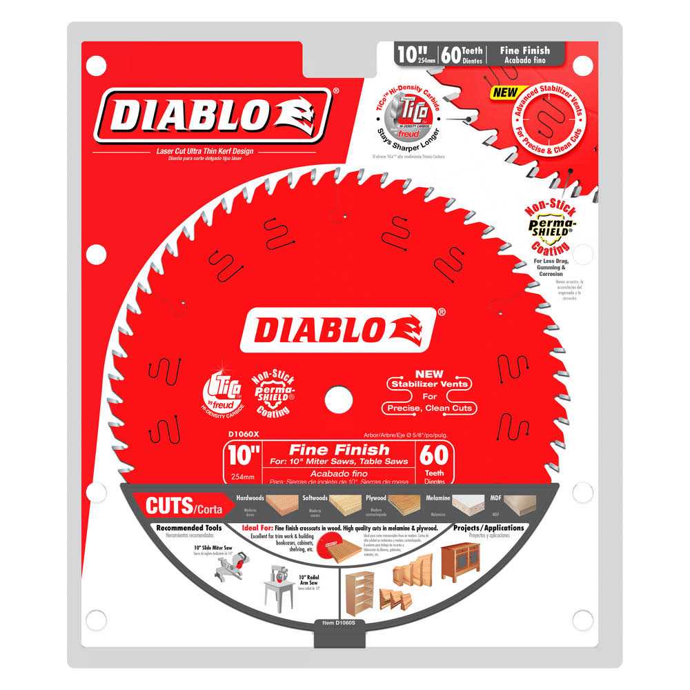 Diablo Freud D1060X 60 Tooth Fine Finish Saw Blade - Cheap Fitting