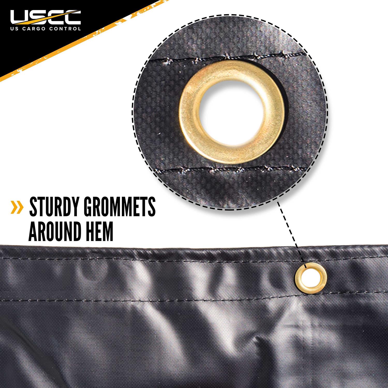 US Cargo Control Heavy Duty Nose Tarp 9.666′ x 10.75 HST9.666X10.75-BLK - Cheap Fitting