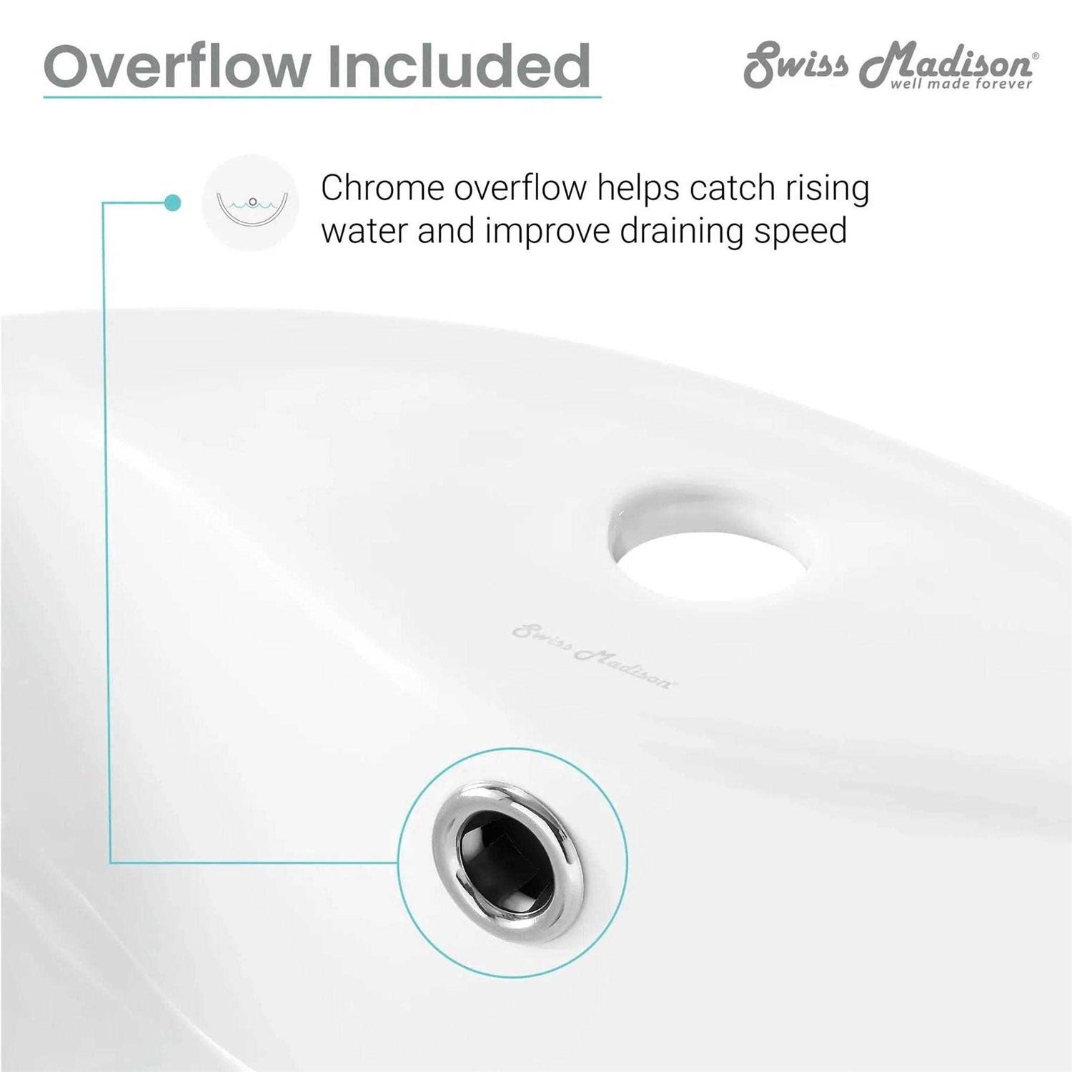 Swiss Madison Monaco Round Vessel Sink with Faucet Mount SM-VS256 - Cheap Fitting