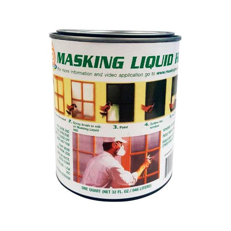 Associated Paint 1 Quart Clear Masking Liquid H2O - Cheap Fitting