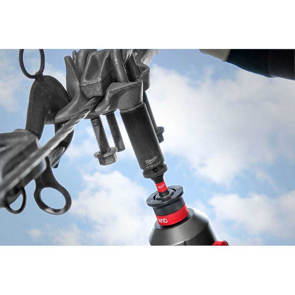 Milwaukee 49-66-5119 Shockwave Lineman’s 12PT 3/8 in. & 1/2 in. 2-in-1 Socket - Cheap Fitting