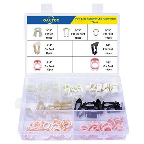 Oautoo 70pcs Fuel Line Retainer Clip Assortment for Ford Gm - Cheap Fitting