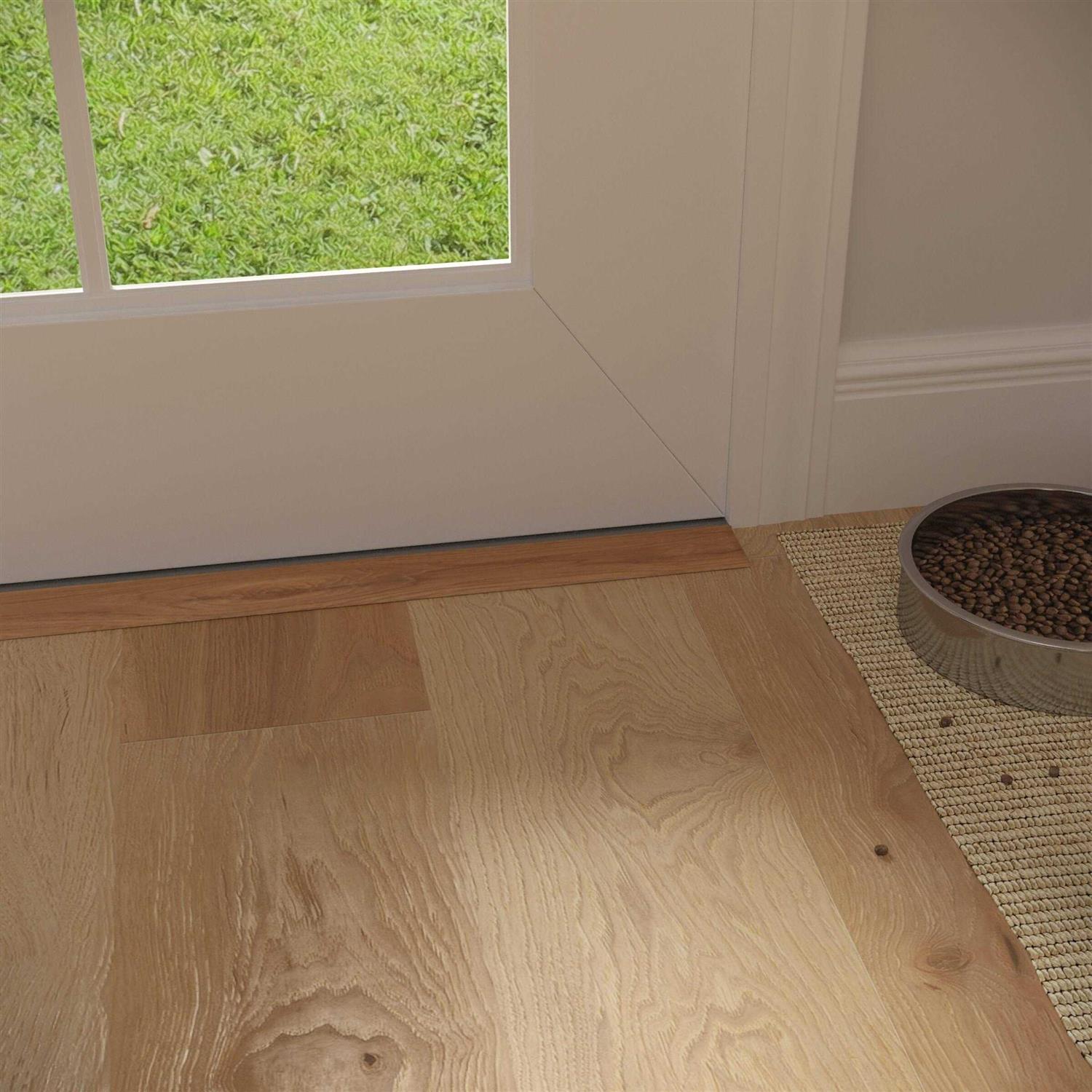 Victoria Home Vinyl 0.35 Thick x 1.4 Wide x 72.8 Length Threshold / End Cap in Brown 7914501018 - Cheap Fitting