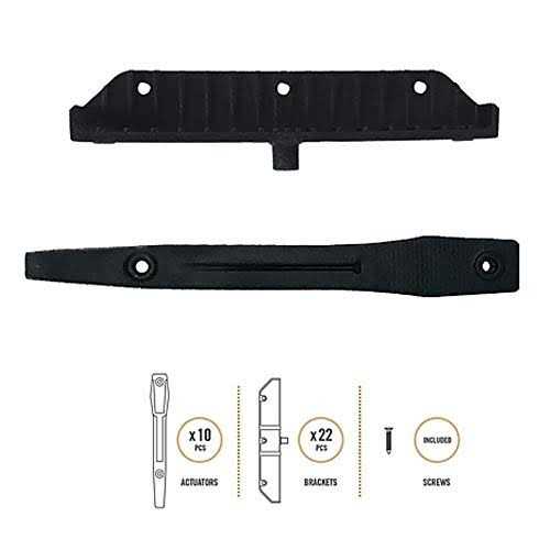 Nuvo Iron Louver System Black LSB48 - Cheap Fitting