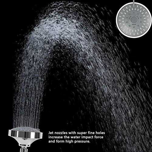 Aisoso Shower Head High Pressure Rain Fixed Showerhead 5-setting with Adjustable Metal Swivel Ball Joint - Cheap Fitting