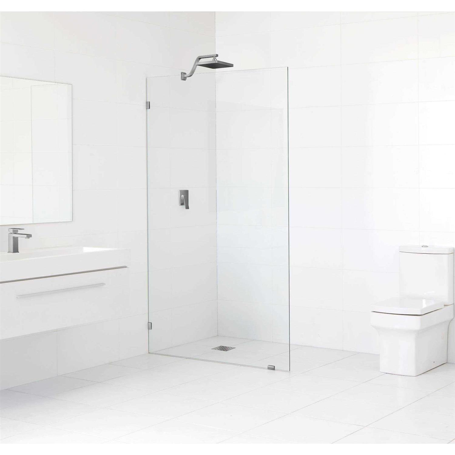 Glass Warehouse Vela 40 in. x 78 in. Fully Frameless Glass Shower Panel GW-SFP-40-BN - Cheap Fitting