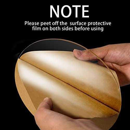 2 Pieces 1/4 Round Plexiglass Sheet Diameter Clear Acrylic Circle - Cheap Fitting