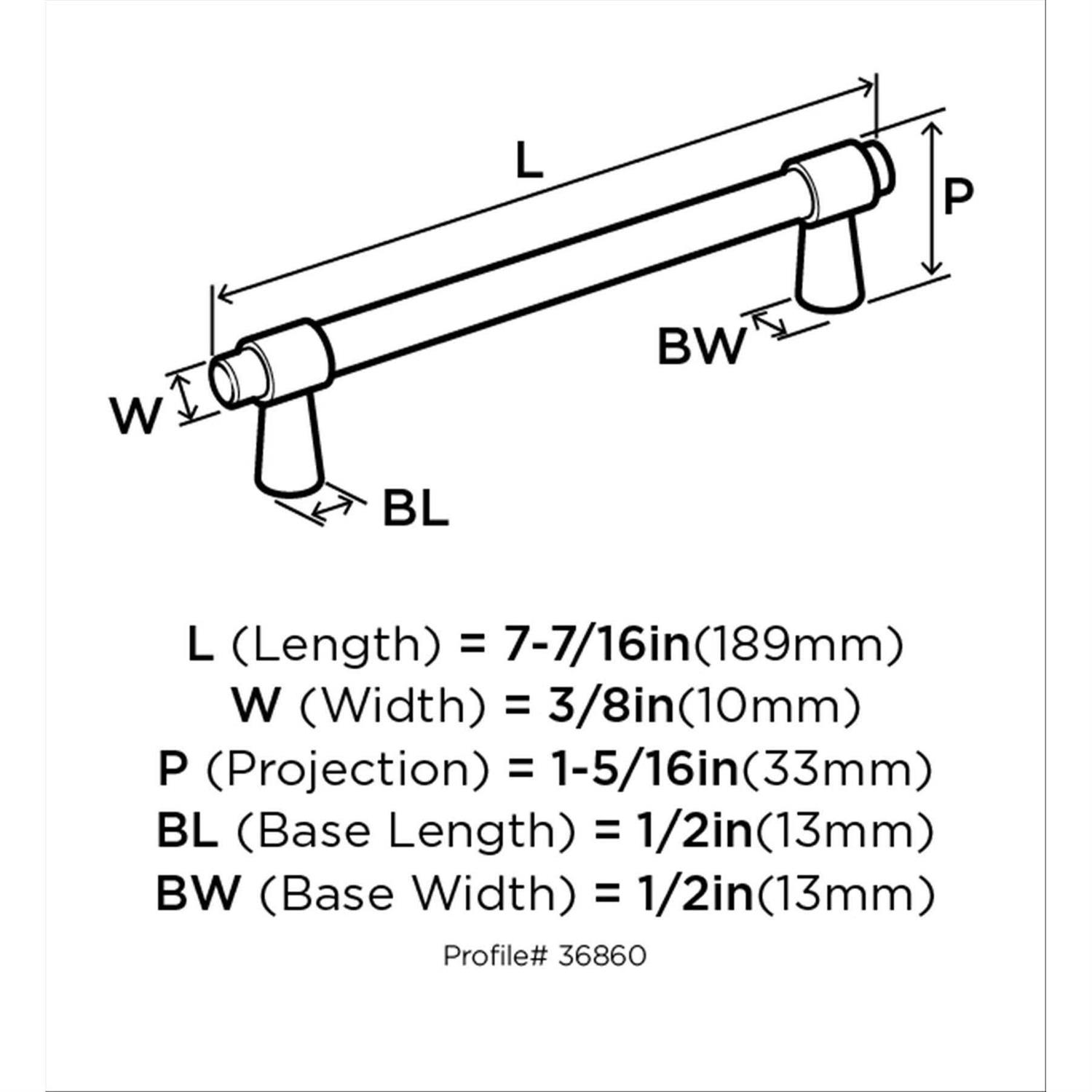 Amerock Mergence Pull BP36860FB - Cheap Fitting