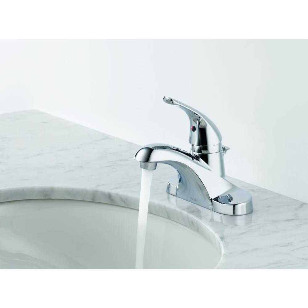 Delta Foundations 4 in. Centerset Single-Handle Pro-Pak Bathroom Faucet in Chrome 2-Pack - Cheap Fitting