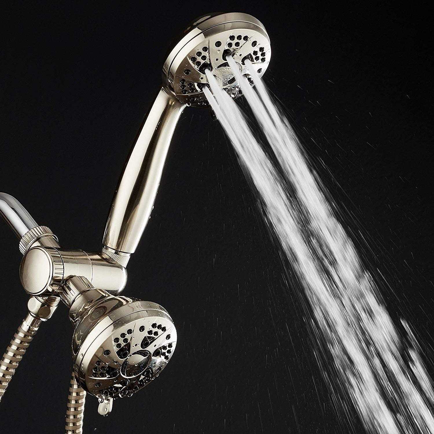 AquaDance Brushed Nickel High Pressure 3-way 48-setting Rain 4221 - Cheap Fitting