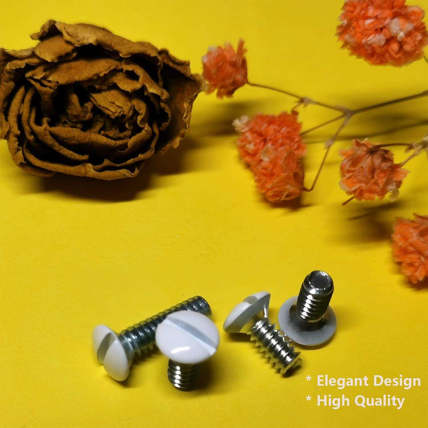 Taezn 100 Packs Wall Plate Screws Outlet Cover Screws 4 Length Sizes 6-32 Thread Switch Plate Screws Perfect Replacement for Wall O - Cheap Fitting