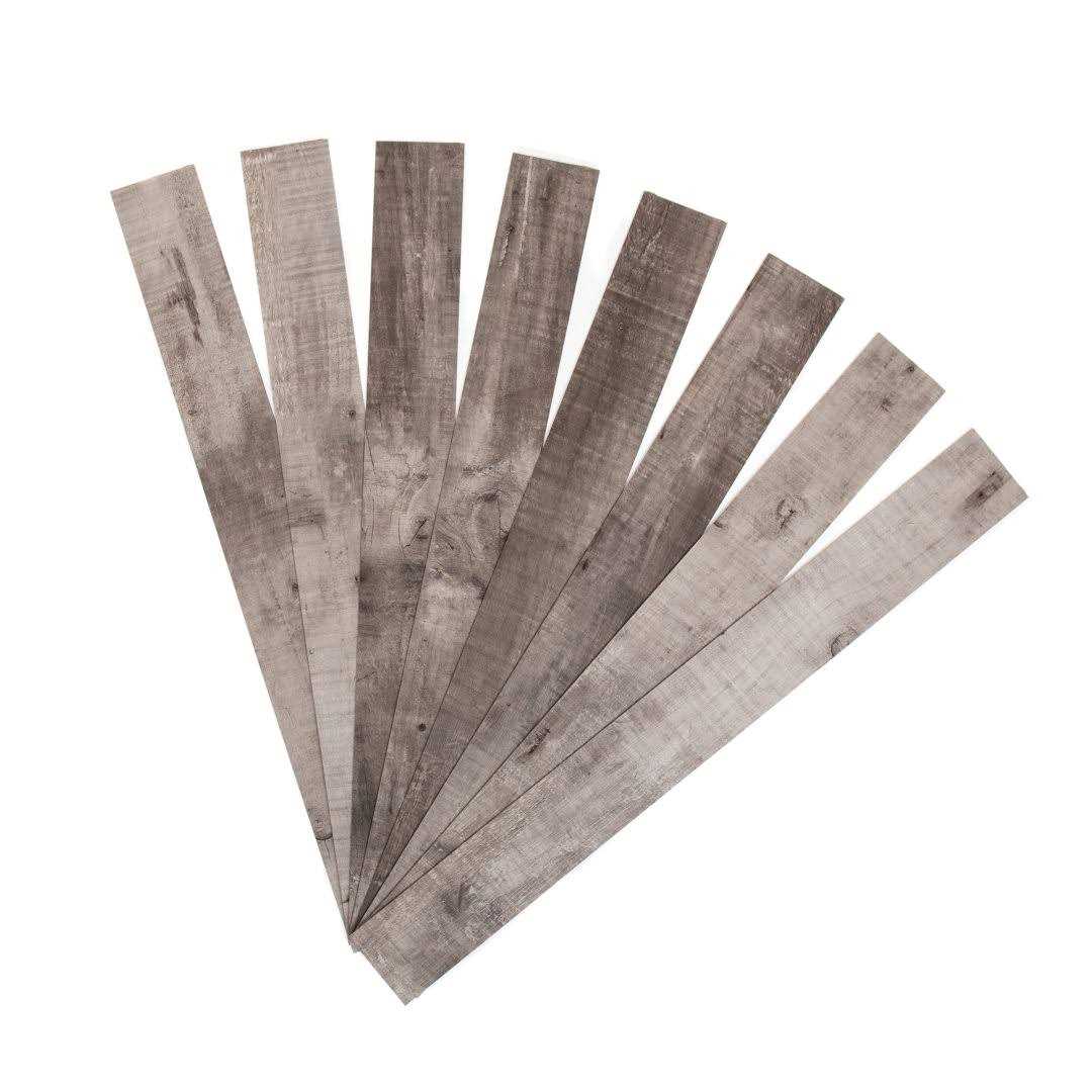 Nance Carpet and Rug E-Z Wall Driftwood 6 MIL x 4 in. W x 36 in. L Peel and Stick Water Resistant Luxury Vinyl Plank Flooring - Cheap Fitting