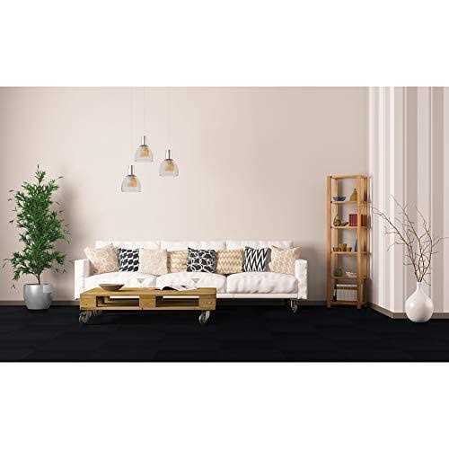 YWSHUF Self Adhesive Carpet Tile, Easy to Peel and Stick Carpet Floor Tile - Cheap Fitting