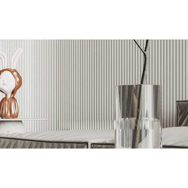 Ejoy 106 in. x 6 in x 0.5 in. Solid Wood Wall 7 Grid Cladding Siding Board - Cheap Fitting