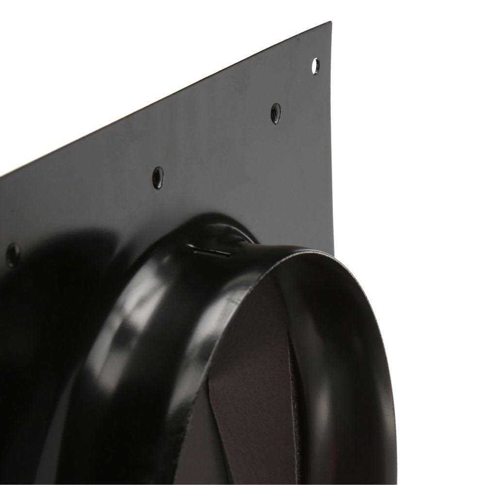 Broan 843BL 6 Black Wall Cap for Round Duct - Cheap Fitting