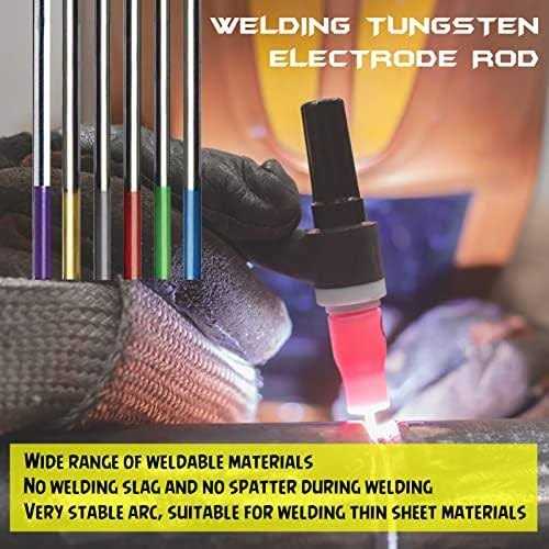 Zinger TIG Welding Tungsten Electrodes 2% Thoriated Welding Rods 3/32” x 7” 10-Pack Red - Cheap Fitting