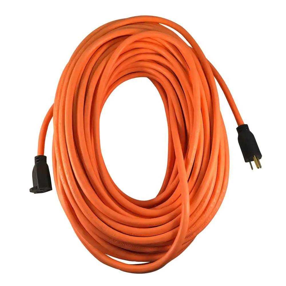 US Wire and Cable 50 Ft. 16/3 Orange Extension Cord 60050 - Cheap Fitting
