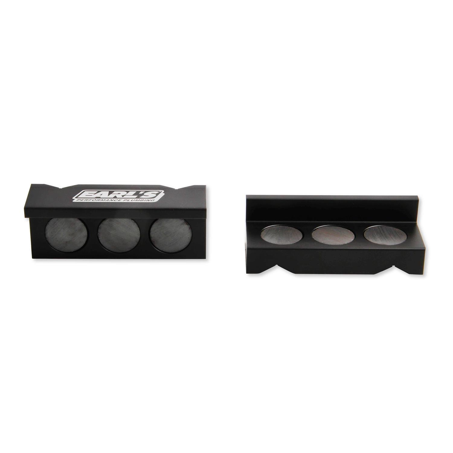 Earls 1004ERL 4 Black Aluminum Vise Jaws - Cheap Fitting