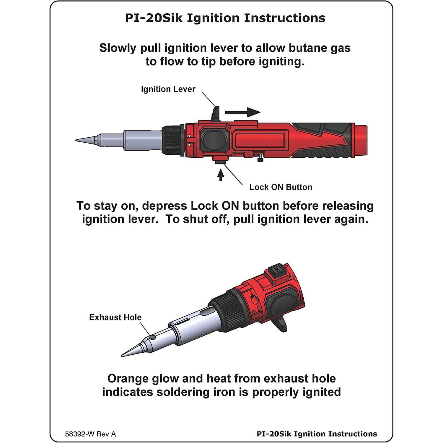 Master Appliance PI-20SiK Professional Cordless Butane Soldering Iron Kit - Cheap Fitting