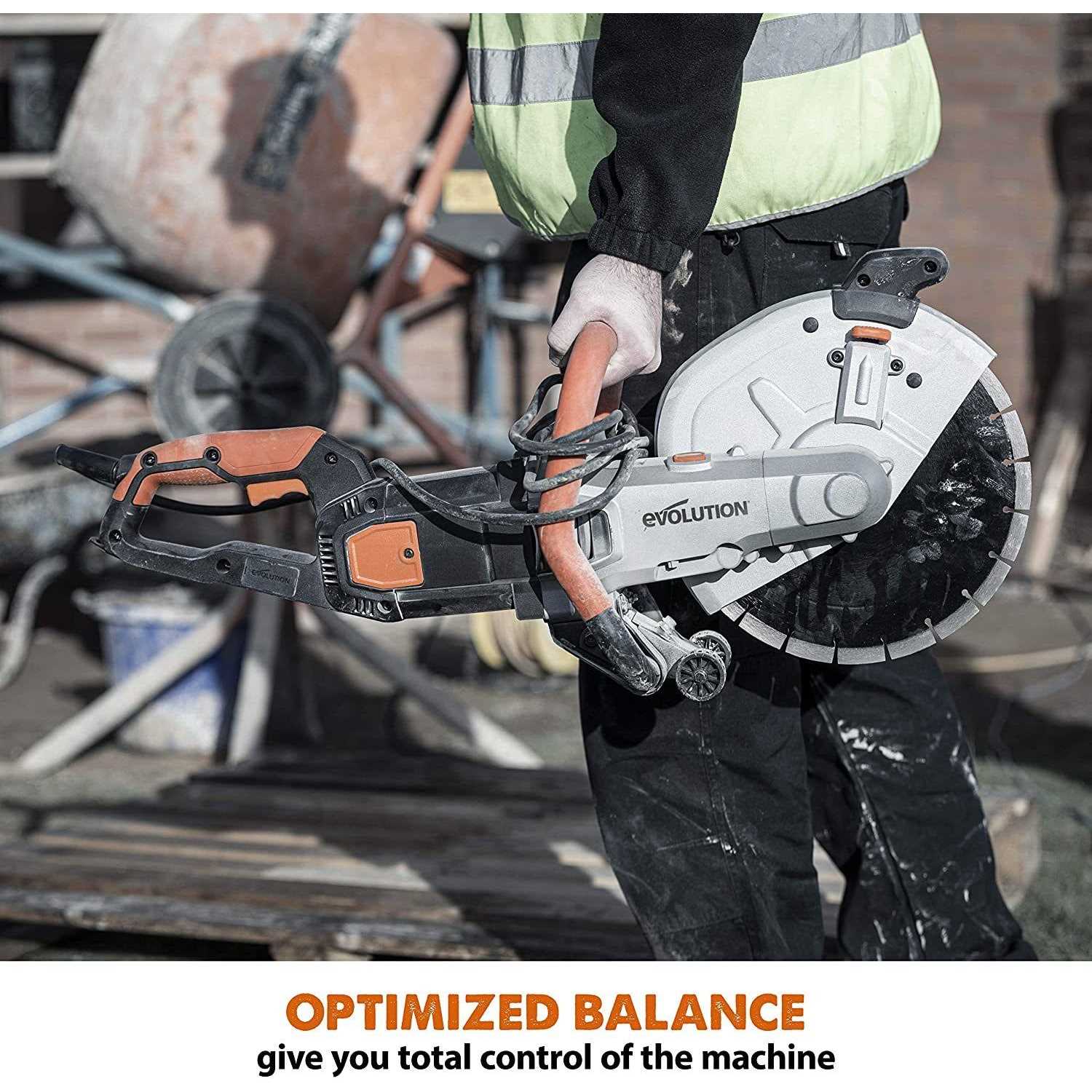 Evolution 12 in. Electric Concrete Cut-Off Saw - Cheap Fitting