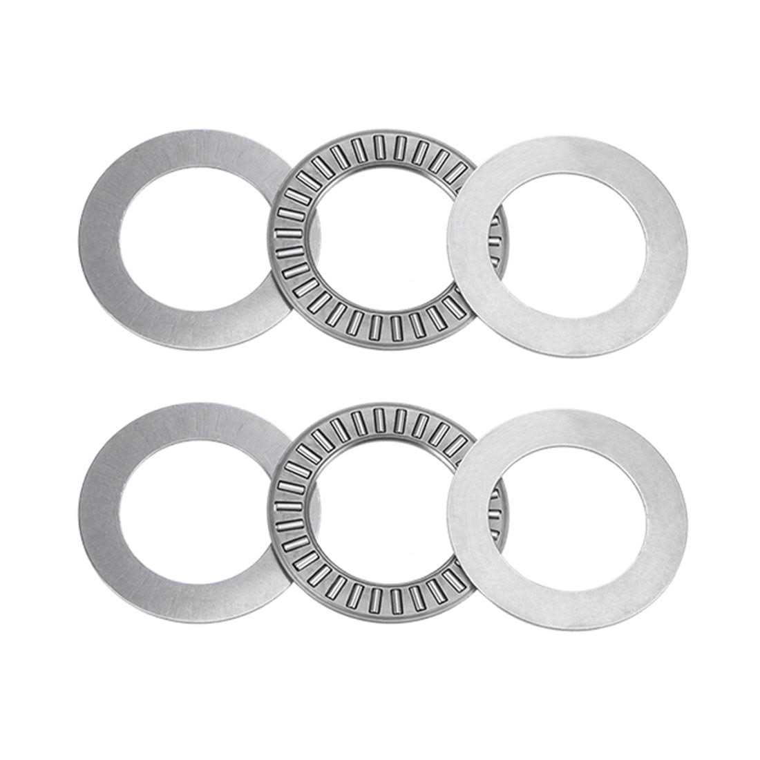 Uxcell NTA1625 Thrust Needle Roller Bearings 1×1-9/16×5/64 with TRA1625 Washers 2pcs - Cheap Fitting