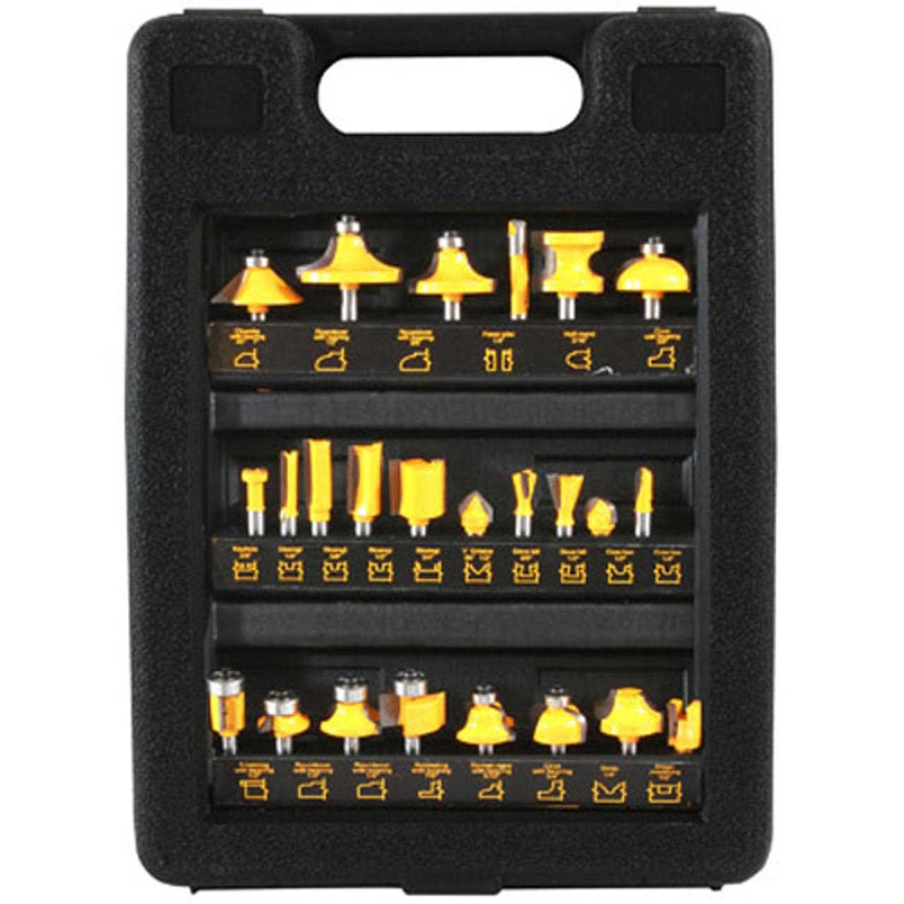 Pro-Series 24 Piece Router Bit Set - Cheap Fitting