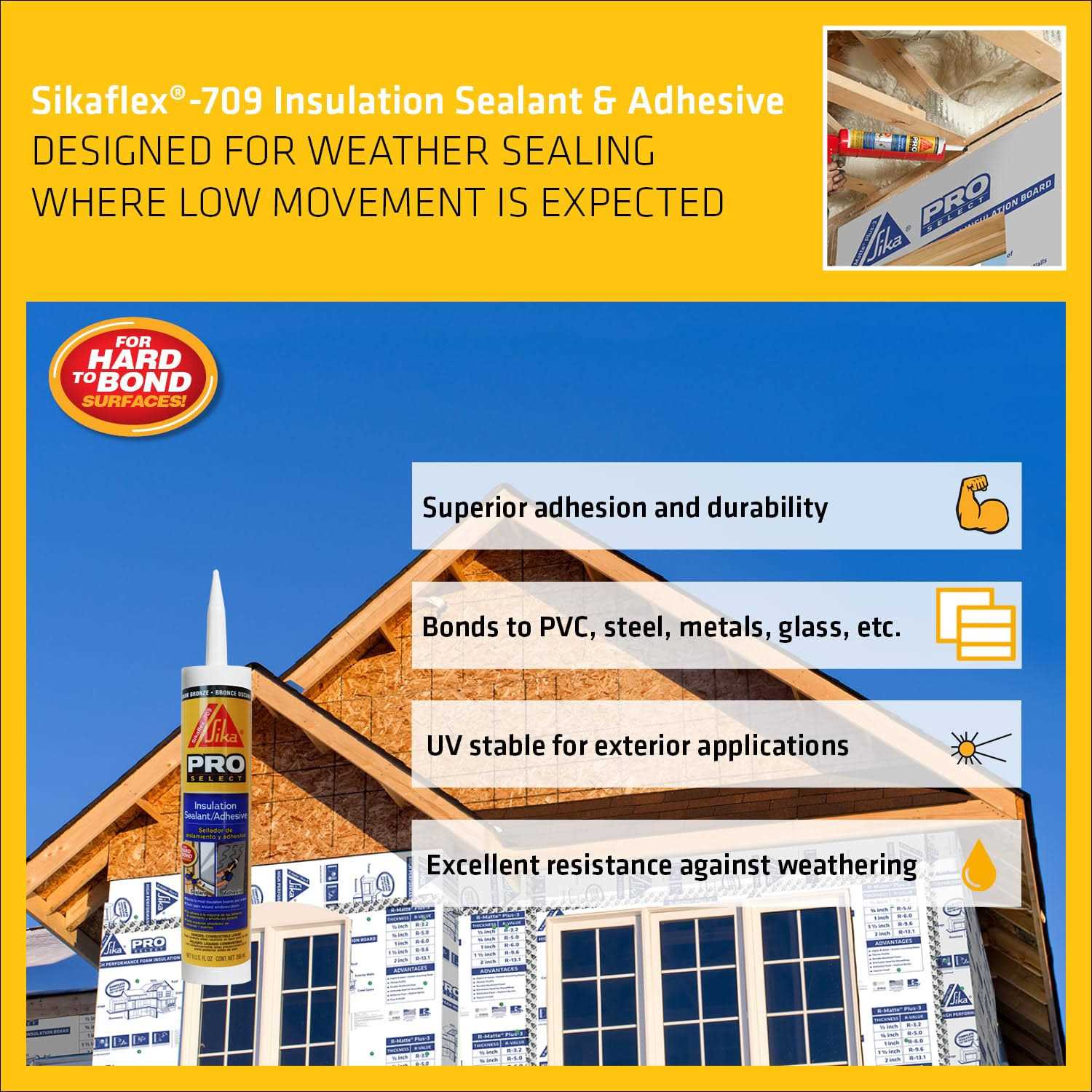 9 fl. oz. Sikaflex Insulation Universal Flashing Sealant and Adhesive - Cheap Fitting