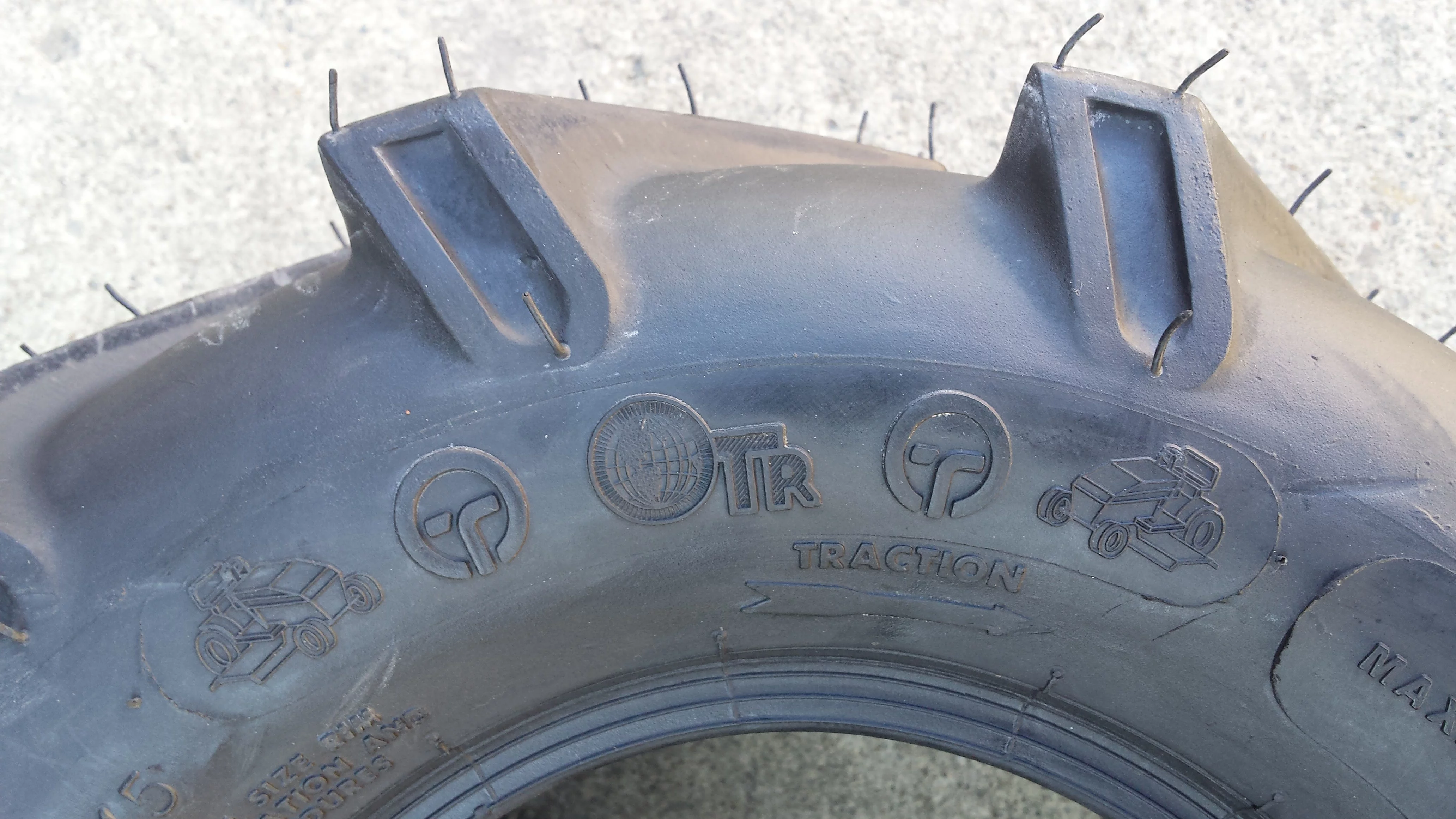 Pair 18x8.50-8 4 Ply OTR Lawn Trac Tires 4P 4 Ply Lug AG Traction 18x8.5-8 - Cheap Fitting