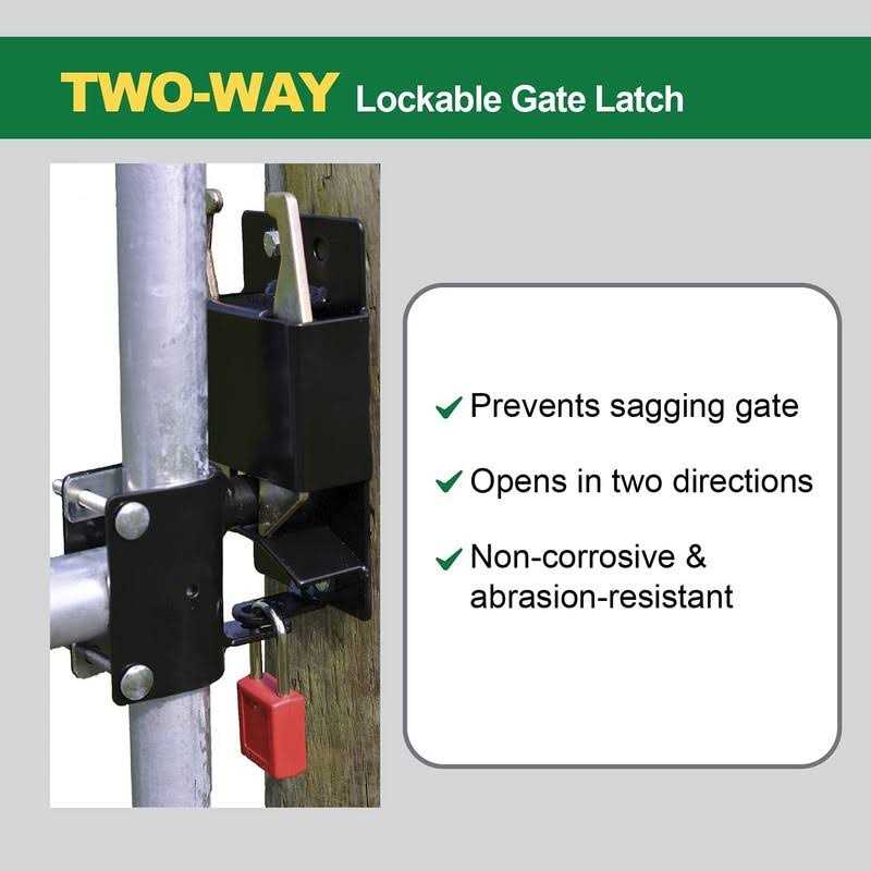 Powerfields Two Way Lockable Gate Latch - Cheap Fitting