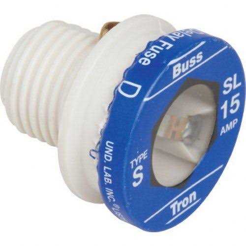 Bussmann BP/SL-15 Time-Delay Plug Fuse - Cheap Fitting