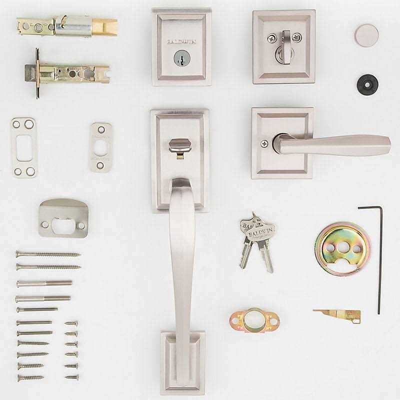 Baldwin 180TPEXTOLSLB15S Prestige Torrey Pines Single Cylinder Handleset Satin Nickel - Cheap Fitting