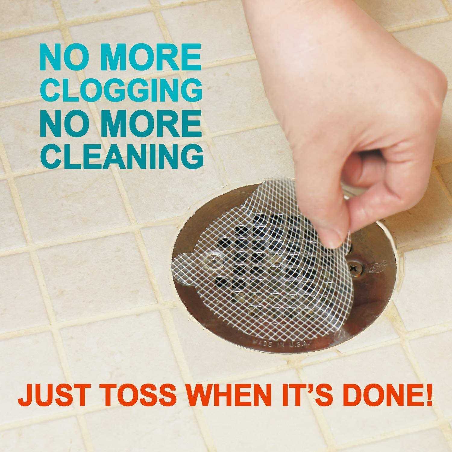 Aire Allure Disposable Shower Drain Hair Catcher Mesh Stickers - Cheap Fitting