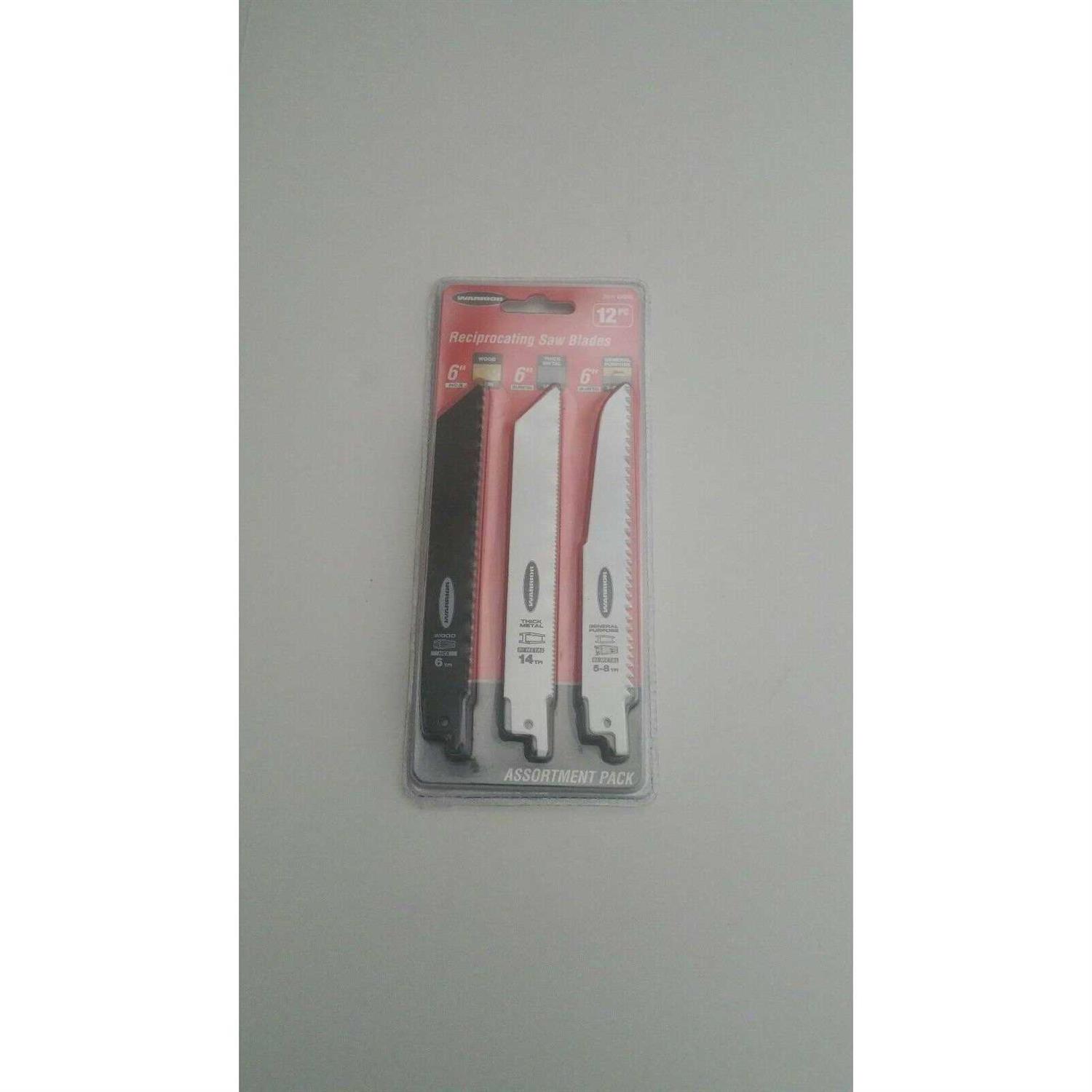 Warrior 6 in. General Purpose Bi-Metal Reciprocating Saw Blade Set - Cheap Fitting