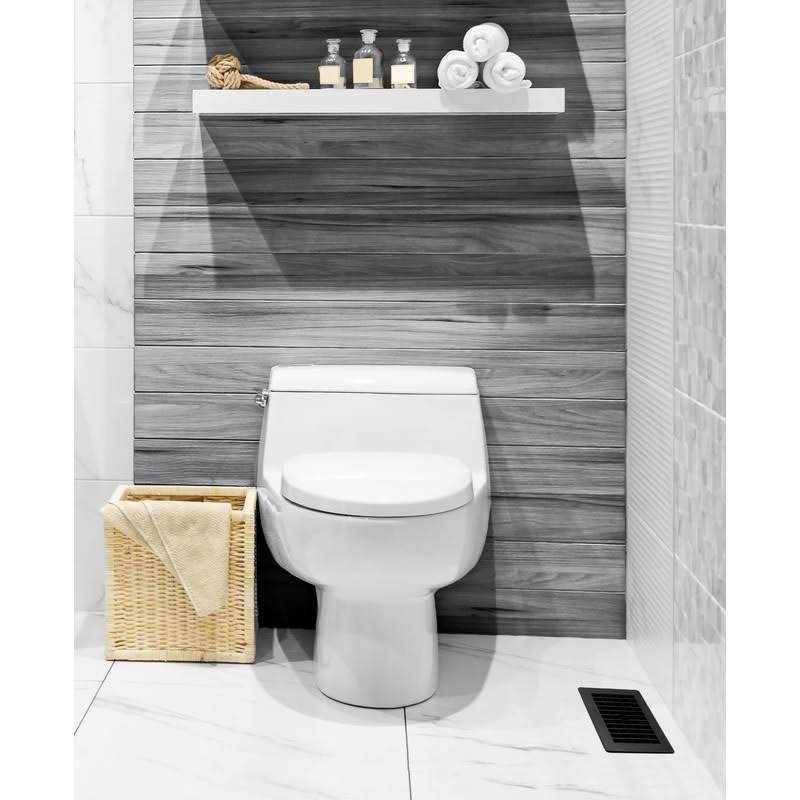 Decor Grates PL408ZIP-BLK-10 Louvered Plastic Floor Register - Cheap Fitting